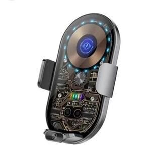 Q18-C Transparent Wireless Car Charger Smart Phone Holder For Effortless Driving